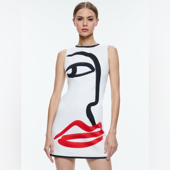 ALICE + OLIVIA  X KOKETIT CLYDE ALINE SHIFT DRESS, Size 0, $440 - Picture 9 of 14